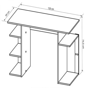 Escritorio Gamer Osaka Negro/Azul 5 Escritorio Gamer Osaka Negro/Azul